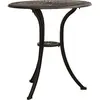 vidaXL Ensemble de bistro 3 pcs Aluminium coulé Bronze