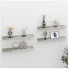 vidaXL Étagères murales 4 pcs Gris béton 60x9x3 cm