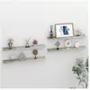 vidaXL Étagères murales 4 pcs Gris béton 80x9x3 cm