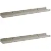 vidaXL Étagères murales 2 pcs Gris béton 60x9x3 cm