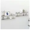 Non communiqué vidaXL Étagères murales 4 pcs Gris béton 100x9x3 cm
