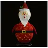 vidaXL Décoration de Noël Figurine Père Noël LED Tissu de luxe 60 cm