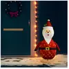 vidaXL Décoration de Noël Figurine Père Noël LED Tissu de luxe 120 cm