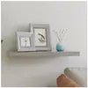 vidaXL Étagère murale flottante gris béton 60x23,5x3,8 cm MDF