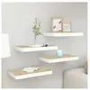 vidaXL Étagères flottantes 4 pcs Chêne et blanc 40x23x3,8 cm MDF
