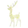 vidaXL Renne de décoration de Noël Acrylique 140 LED blanc chaud 120 c...