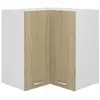 vidaXL Armoire d'angle suspendue Chêne sonoma Bois d’ingénierie