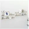 vidaXL Étagères murales 4 pcs blanc et chêne sonoma 100x9x3 cm