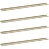 vidaXL Étagères murales 4 pcs blanc et chêne sonoma 115x9x3 cm
