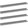 vidaXL Étagères murales 4 pcs Gris 100x9x3 cm