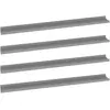 vidaXL Étagères murales 4 pcs Gris 115x9x3 cm