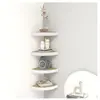 vidaXL Étagères d'angle murales 4 pcs Chêne et blanc 35x35x3,8 cm MDF