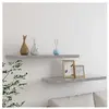 vidaXL Étagères murales flottantes 2 pcs gris béton 80x23,5x3,8 cm MDF