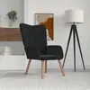 vidaXL Chaise de relaxation Noir Velours