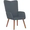 vidaXL Chaise de relaxation Gris foncé Velours