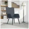 vidaXL Chaise de relaxation Gris foncé Velours