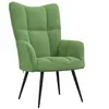 vidaXL Chaise de relaxation Vert clair Velours