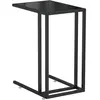 vidaXL Table d'appoint pour ordinateur Noir 50x35x65 cm Verre trempé