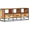 vidaXL Meuble TV 110x30x45 cm Bois d'acacia massif