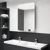 Armoire de salle de bain à miroir LED chêne 60x11x80 cm vidaXL