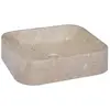 vidaXL Lavabo Gris 40x40x10 cm Marbre