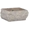 vidaXL Lavabo Gris 30x30x13 cm Marbre