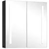 vidaXL Armoire de salle de bain à miroir LED 62x14x60 cm