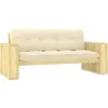 vidaXL Banc De Jardin Avec Coussins Crème 179 Cm Pin Imprégné Vidaxl