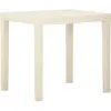 vidaXL Table de jardin Blanc 79x65x72 cm Plastique