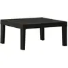 vidaXL Table de salon de jardin Plastique Gris