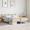 vidaXL Cadre de lit Bois de pin massif 120x200 cm
