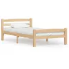 vidaXL Cadre de lit bois de pin massif 90x200 cm