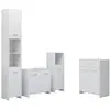 vidaXL Ensemble de meubles de salle de bain 4 pcs Blanc