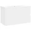 vidaXL Armoire d'évier avec lavabo intégré Blanc Aggloméré