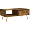 vidaXL Table basse Chêne fumé 100x49,5x43 cm Aggloméré