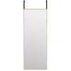 vidaXL Miroir de porte Doré 30x80 cm Verre et aluminium