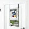 vidaXL Miroir de porte Noir 40x80 cm Verre et aluminium