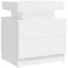 vidaXL Table de chevet Blanc 45x35x52 cm Aggloméré