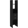 vidaXL Vidaxl Bibliothèque Noir 40x35x180 Cm Bois D’Ingénierie