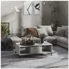 vidaXL Table basse gris béton 103,5x60x35 cm bois d'ingénierie 806026