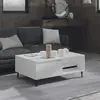 vidaXL Table basse blanc 90x60x35 cm bois d'ingénierie