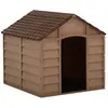 vidaXL Niche pour chiens Marron 71x71,5x68 cm PP