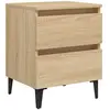 vidaXL Table de chevet Chêne sonoma 40x35x50 cm Aggloméré
