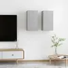 vidaXL Meubles TV 2 pcs Gris béton 30,5x30x60 cm Aggloméré