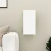 vidaXL Meuble TV Blanc et chêne sonoma 30,5x30x60 cm Bois d’ingénierie