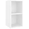 vidaXL Meuble TV mural Blanc 37x37x72 cm Bois d’ingénierie