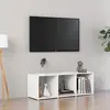vidaXL Meuble TV Blanc 107x35x37 cm Bois d’ingénierie