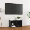 Meuble tv Gris brillant 72x35x36,5 cm Aggloméré Vidaxl High gloss grey
