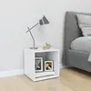 vidaXL Meuble TV Blanc 37x35x37 cm Bois d’ingénierie