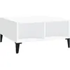 vidaXL Table basse Blanc 60x60x30 cm Aggloméré